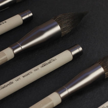 Pincel Aquarela Profissional Tintoretto Magneto Sintético Redondo 1477 3/0