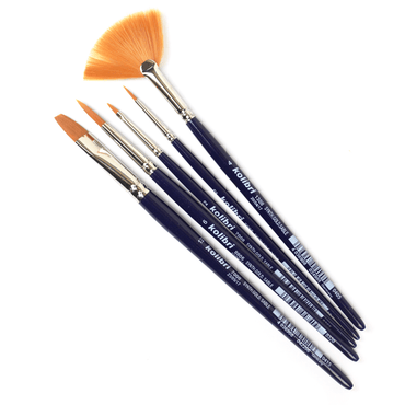 Kit de Pincéis Kolibri 5 Peças Sintéticos 190 235