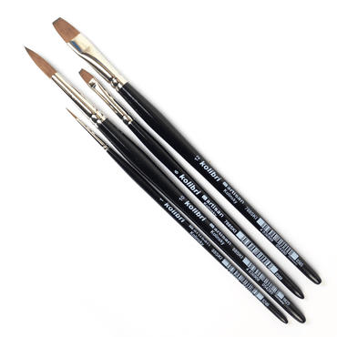 Kit de Pincéis Kolibri 4 Peças Para Aquarela SKI4