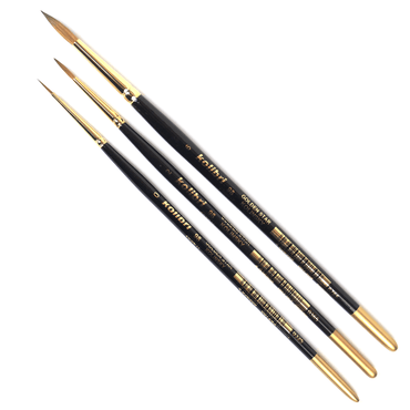 Kit de Pincéis Kolibri 3 Peças Kolinsky 98-026