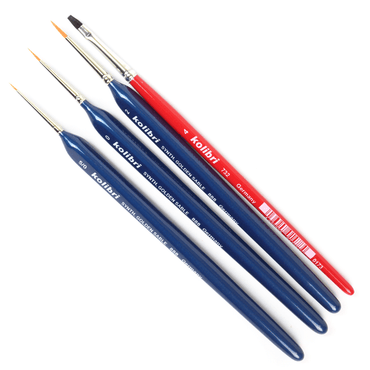 Kit de Pincéis Kolibri 4 Peças Hobby 190 334