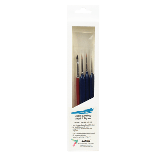 Kit de Pincéis Kolibri 4 Peças Hobby 190 334
