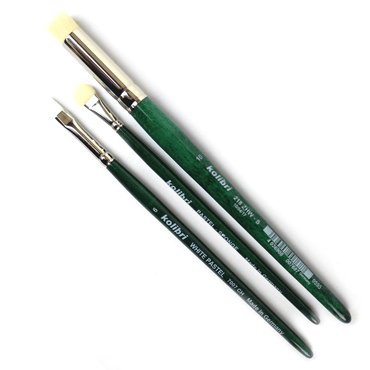 Kit de Pincéis Kolibri 3 Peças Para Pastel 218-03