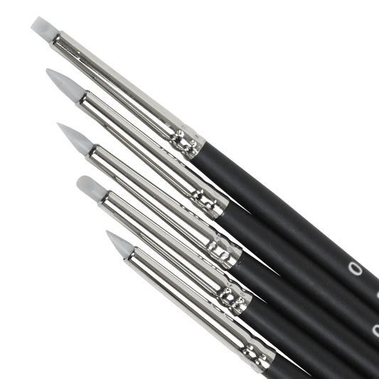 Pincel Modelador de Silicone N° 00 Keramik 05 Peças