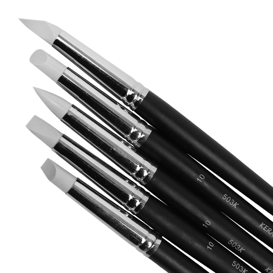 Pincel Modelador de Silicone N° 10 Keramik 05 Peças