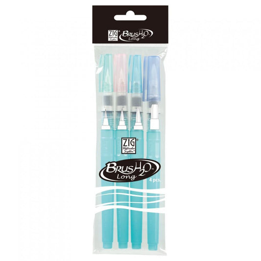 Pincel Reservatório Longo Kuretake H20 WaterBrush 4 Tamanhos