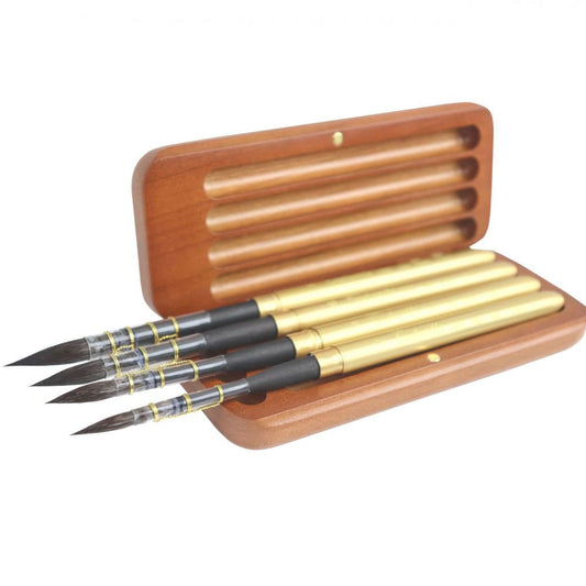 Estojo Pincel Tintoretto Vajo Kazan Dourado