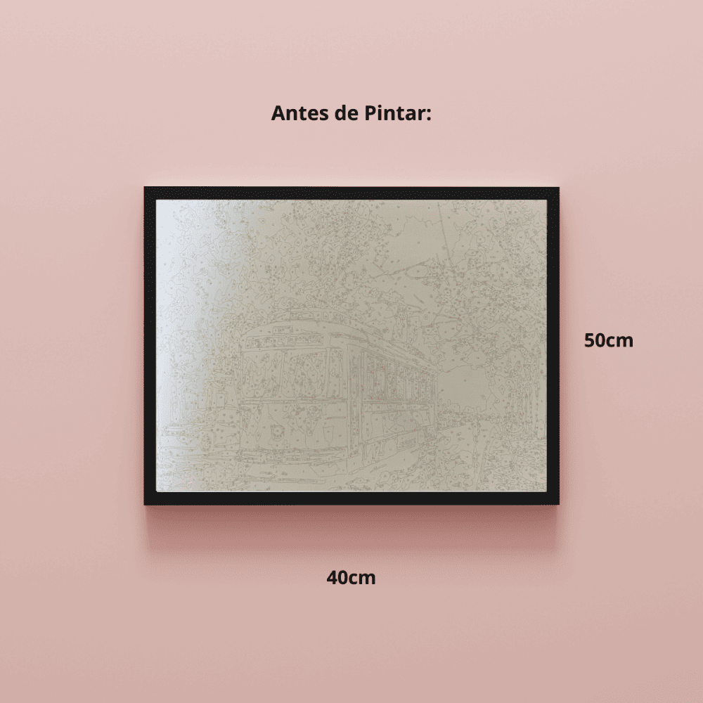 conjunto pintura numerada arte terapia 40x50cm bailarina
