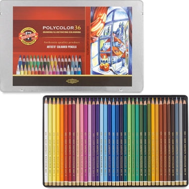 Lápis de Cor Polycolor 36 cores