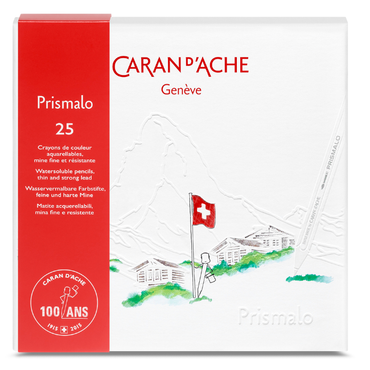 Lápis Aquarelado Caran D'Ache Prismalo 25 Cores Edição 100 Anos