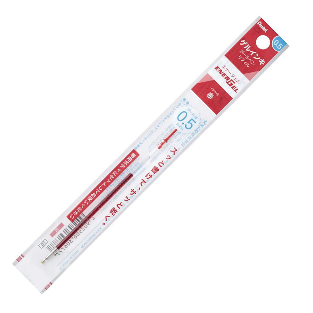 Refil Caneta Gel Pentel Energel 0.5 mm Vermelha