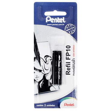 Refil Para Caneta Pincel Recarregável Pentel Pocket Brush