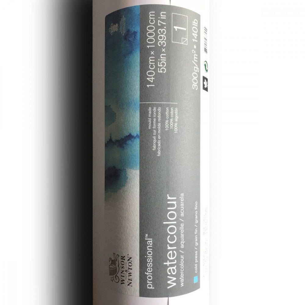 Rolo de Papel Para Aquarela Winsor & Newton 300g/m² 1,4x10m