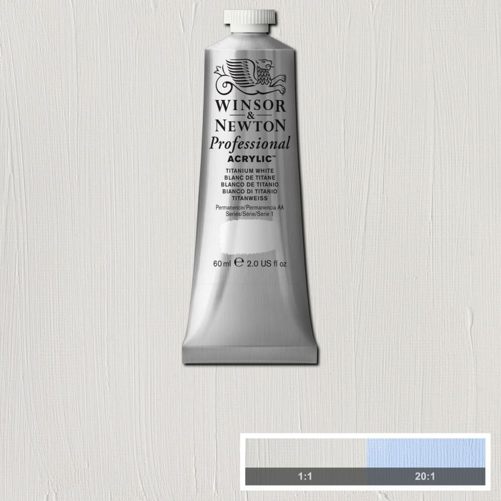 Tinta Acrílica Professional Winsor & Newton 60ml S1 644 Titanium White