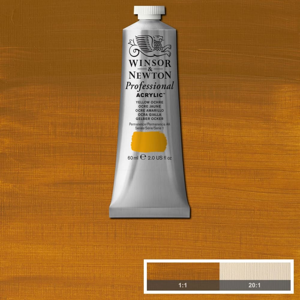 Tinta Acrílica Professional Winsor & Newton 60ml S1 744 Yellow Ochre