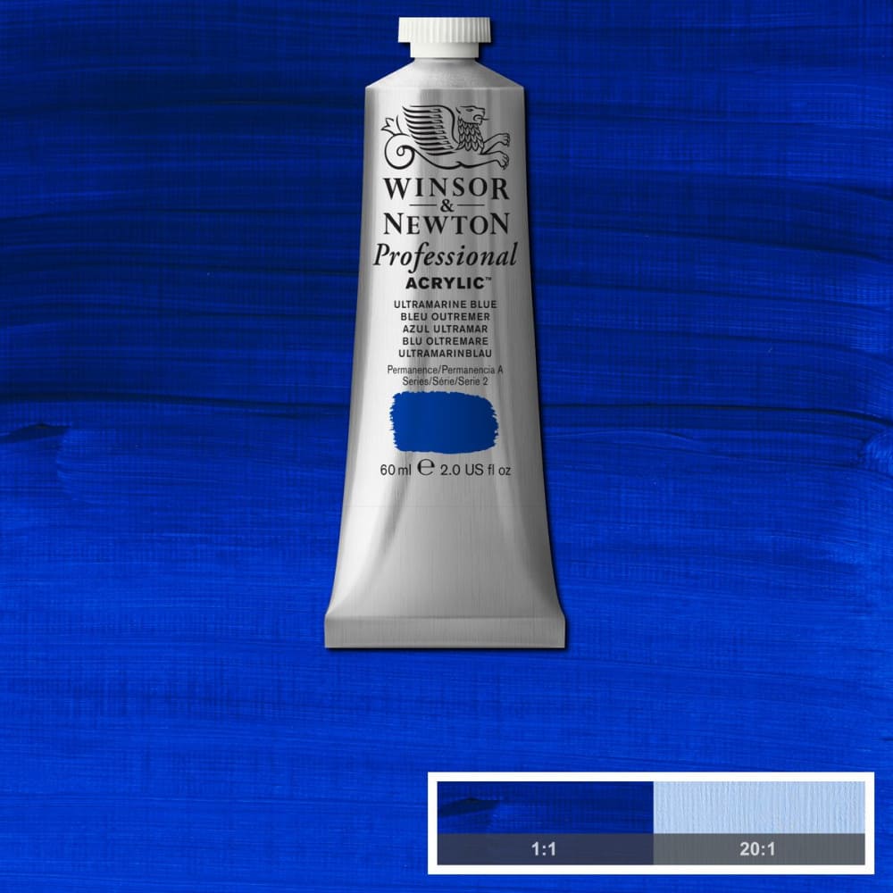 Tinta Acrílica Professional Winsor & Newton 60ml S2 664 Ultramarine Blue
