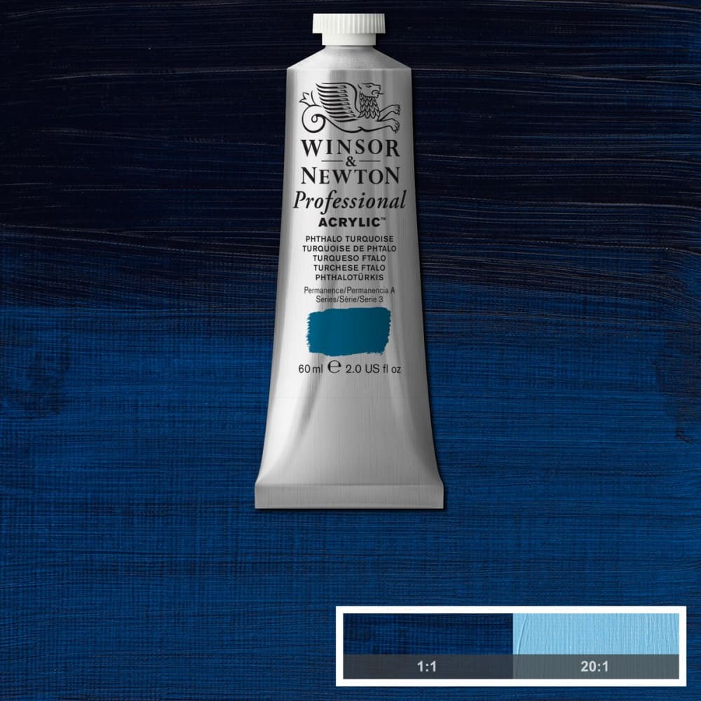 Tinta Acrílica Professional Winsor & Newton 60ml S3 526 Phthalo Turquoise