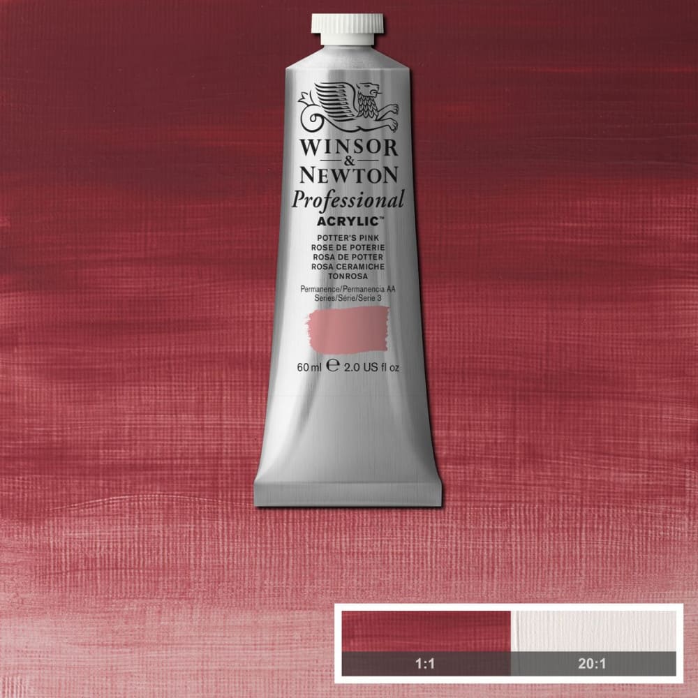 Tinta Acrílica Professional Winsor & Newton 60ml S3 537 Potters Pink