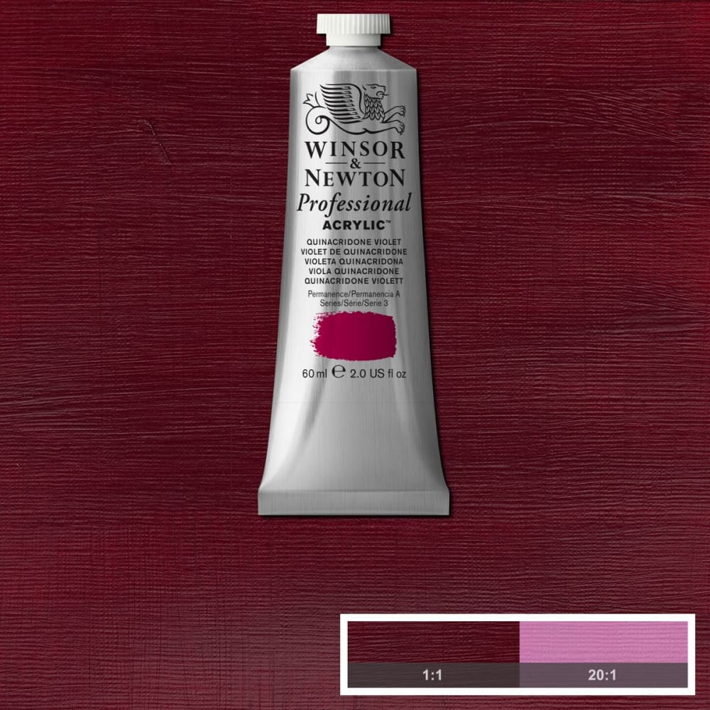Tinta Acrílica Professional Winsor & Newton 60ml S3 550 Quinacridone Violet