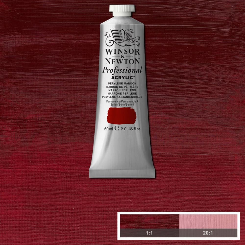 Tinta Acrílica Professional Winsor & Newton 60ml S4 507 Perylene Maroon