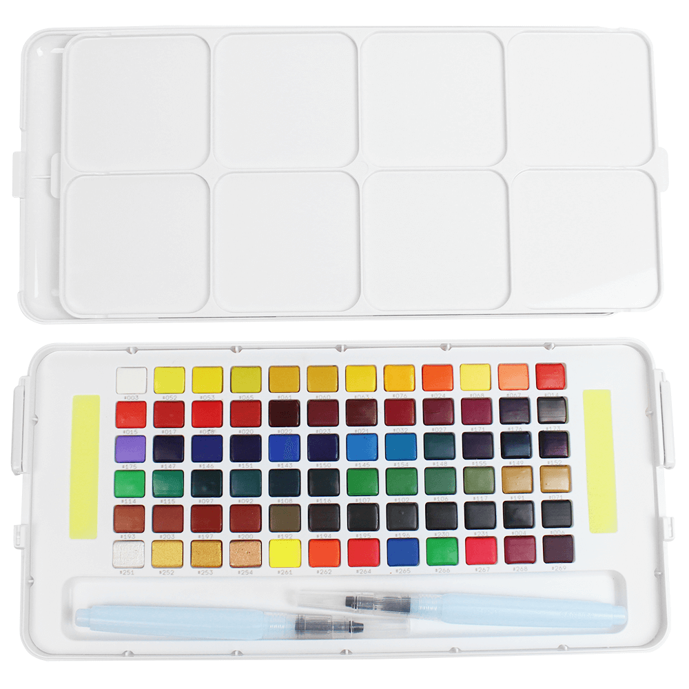 Aquarela em Pastilha KOI Sakura 72 Cores