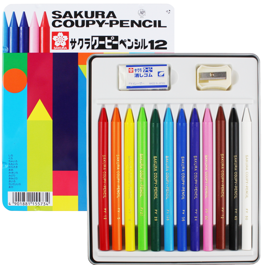Lápis Integral Coupy Sakura 12 Cores