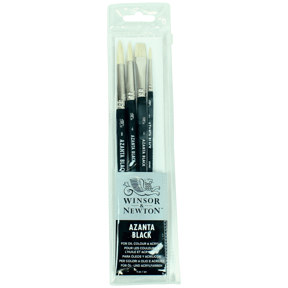 Kit Pincéis Winsor & Newton Azanta Black 4 Unidades