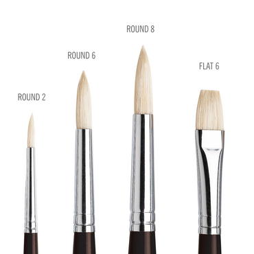 Kit Pincéis Winsor & Newton Azanta Black 4 Unidades