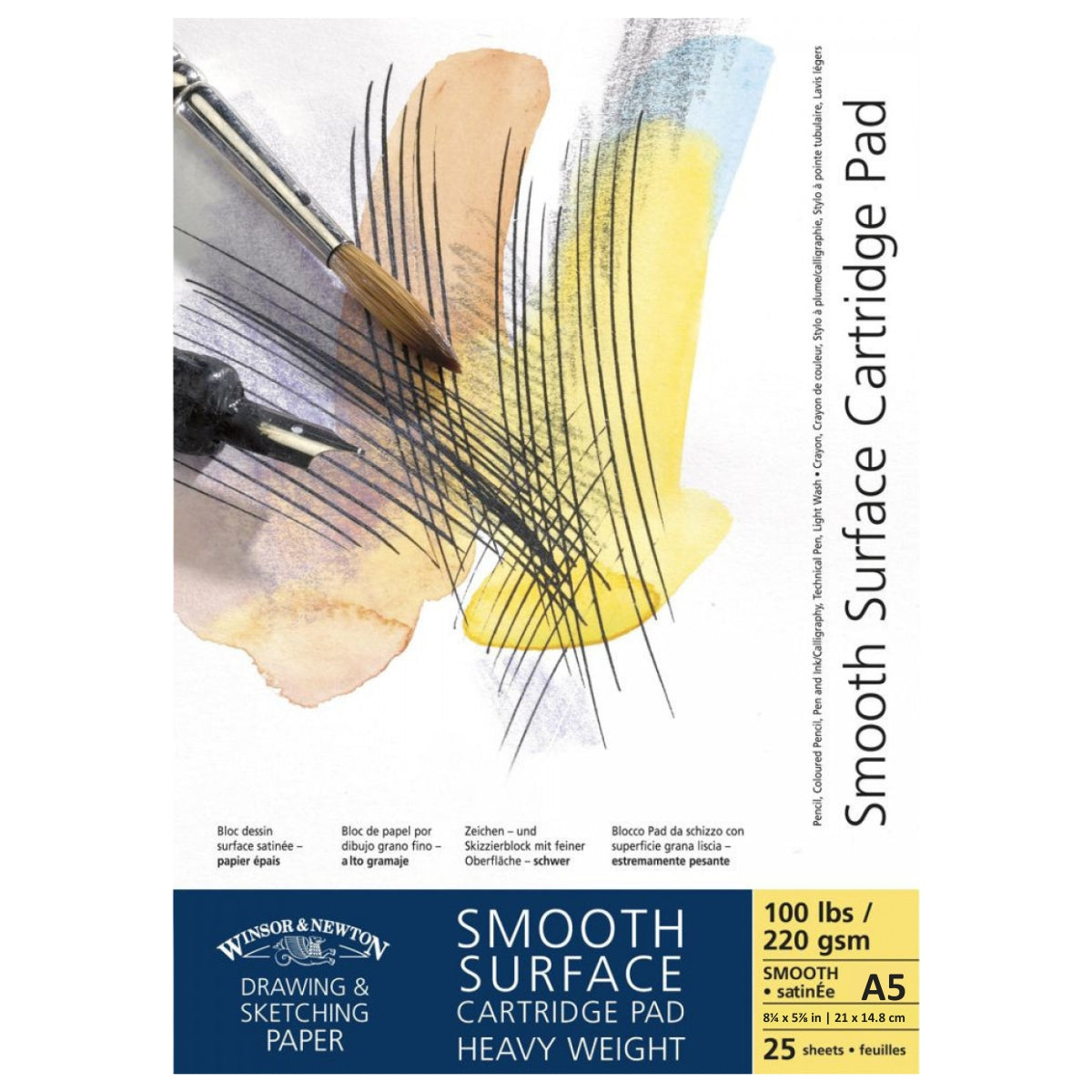 Bloco Papel Winsor & Newton Smooth Surface 220g A5