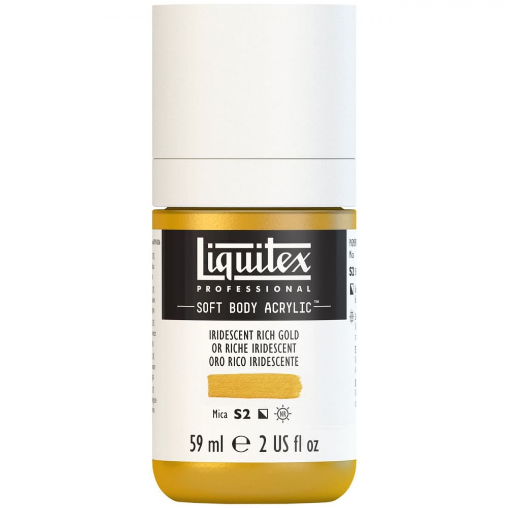 Tinta Acrílica Liquitex Soft Body 59ml S2 235 Iridescent Rich Gold