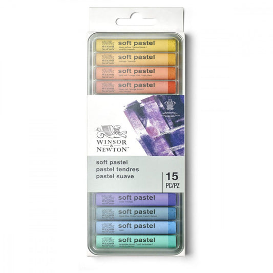Estojo Pastel Seco Soft Winsor & Newton 15 Cores