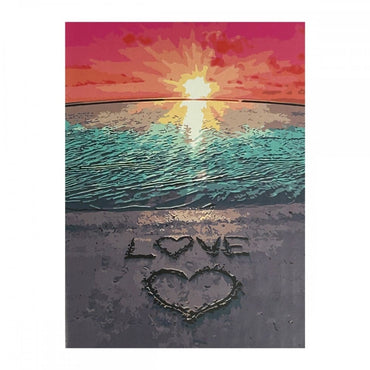 conjunto pintura numerada arte terapia 40x50cm love