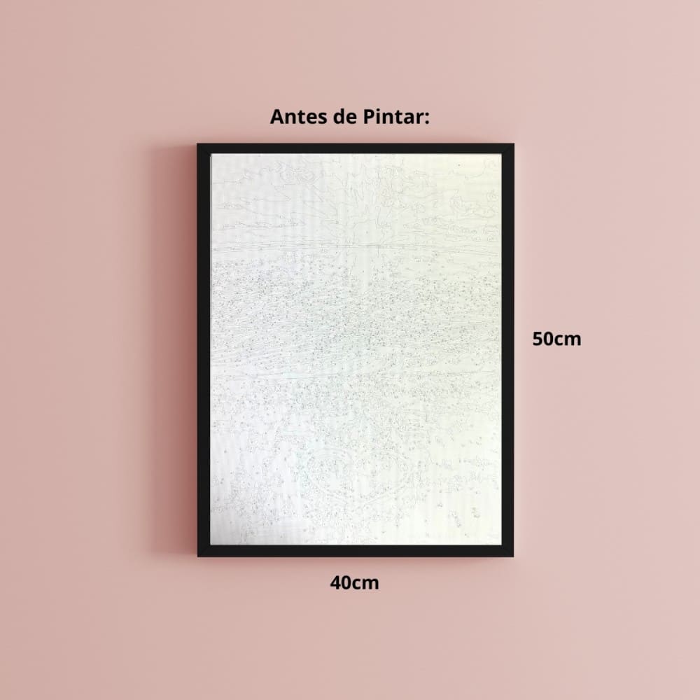 conjunto pintura numerada arte terapia 40x50cm love