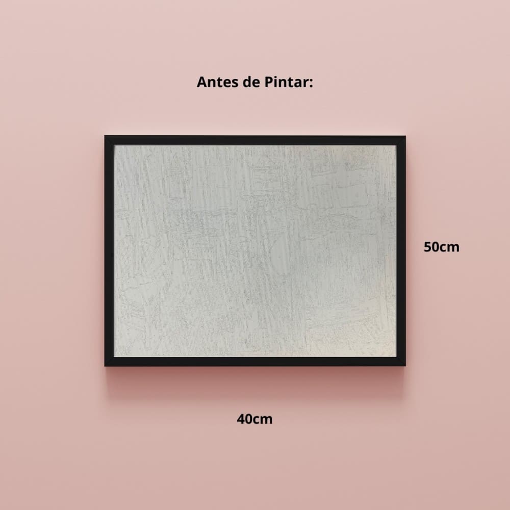 conjunto pintura numerada arte terapia 40x50cm quadro em arles