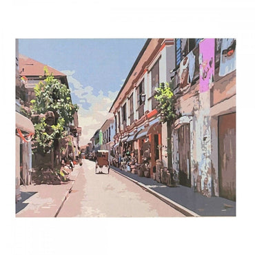 conjunto pintura numerada arte terapia 40x50cm vila antiga