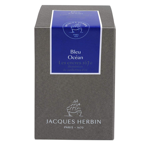 Tinta Para Caneta Tinteiro Herbin 1670 50ml Bleu Ocean