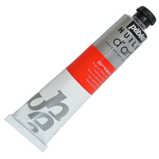 Tinta a Óleo Huile D'Art Pebeo 332 Vermelho Cádmio Claro