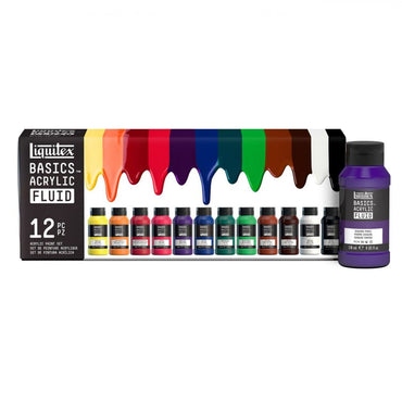 Tinta Acrílica Liquitex Basics Fluída 118ml 12 Cores