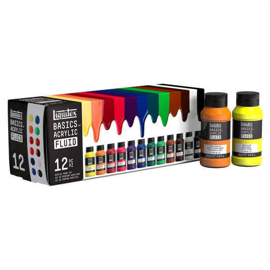 Tinta Acrílica Liquitex Basics Fluída 118ml 12 Cores