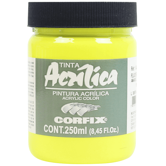 Tinta Acrílica Corfix 250ml Fluorescente