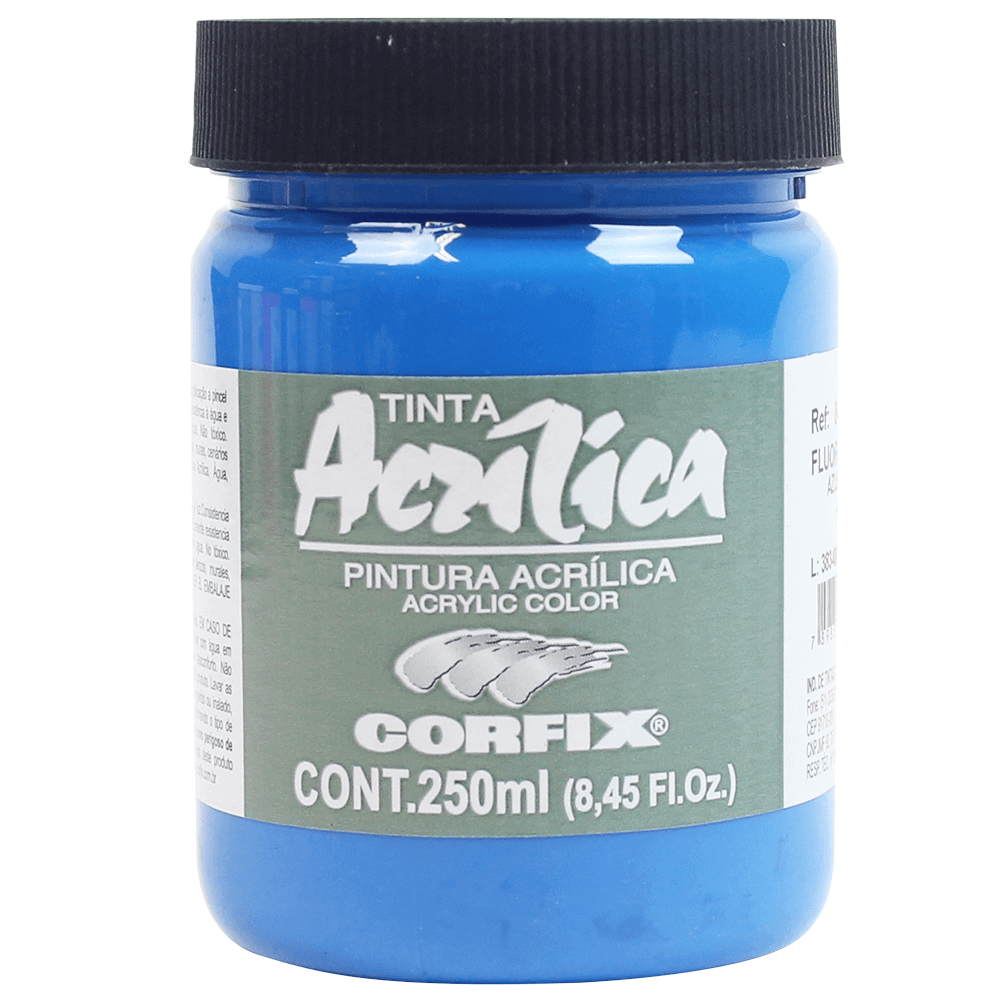 Tinta Acrílica Corfix 250ml Fluorescente