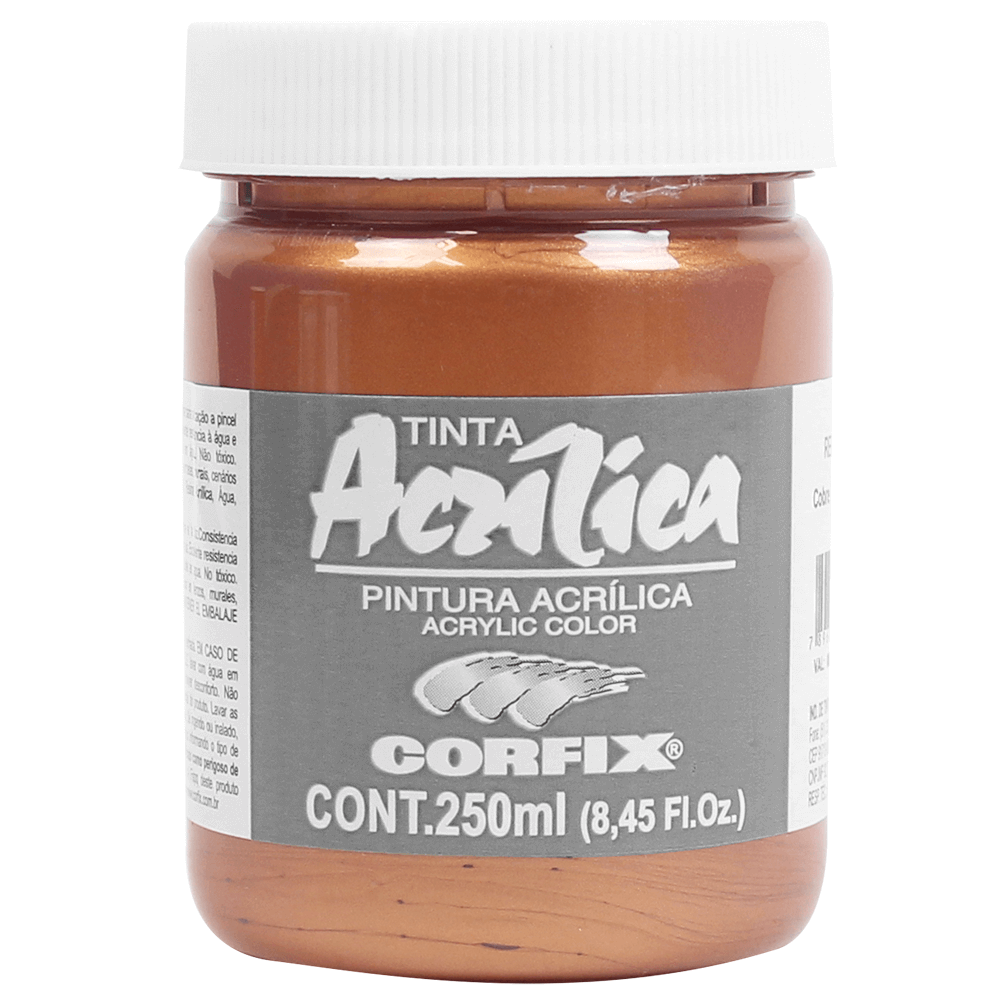 Tinta Acrílica Corfix 250ml Iridescente