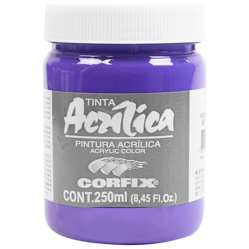Tinta Acrílica Corfix 250ml 181 Violeta Cobalto G1
