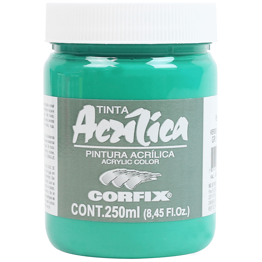 Tinta Acrílica Corfix 250ml 72 Verde Veronese G1