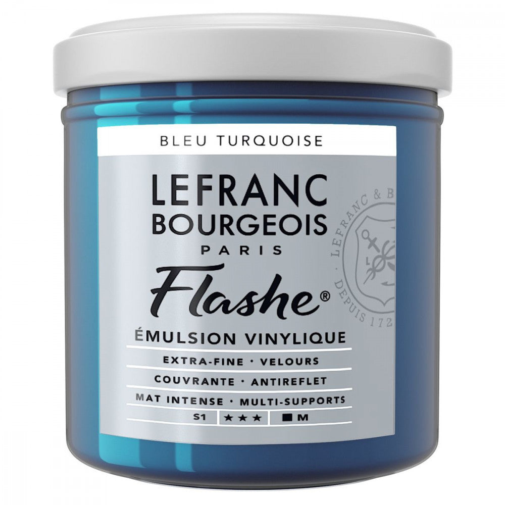 Tinta Acrílica Flashe Lefranc & Bourgeois 125ml S1 050 Turquoise Blue