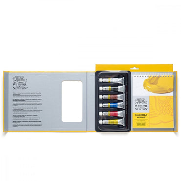 Estojo Tinta Acrílica Winsor & Newton Galeria 12ml 08 Unidades