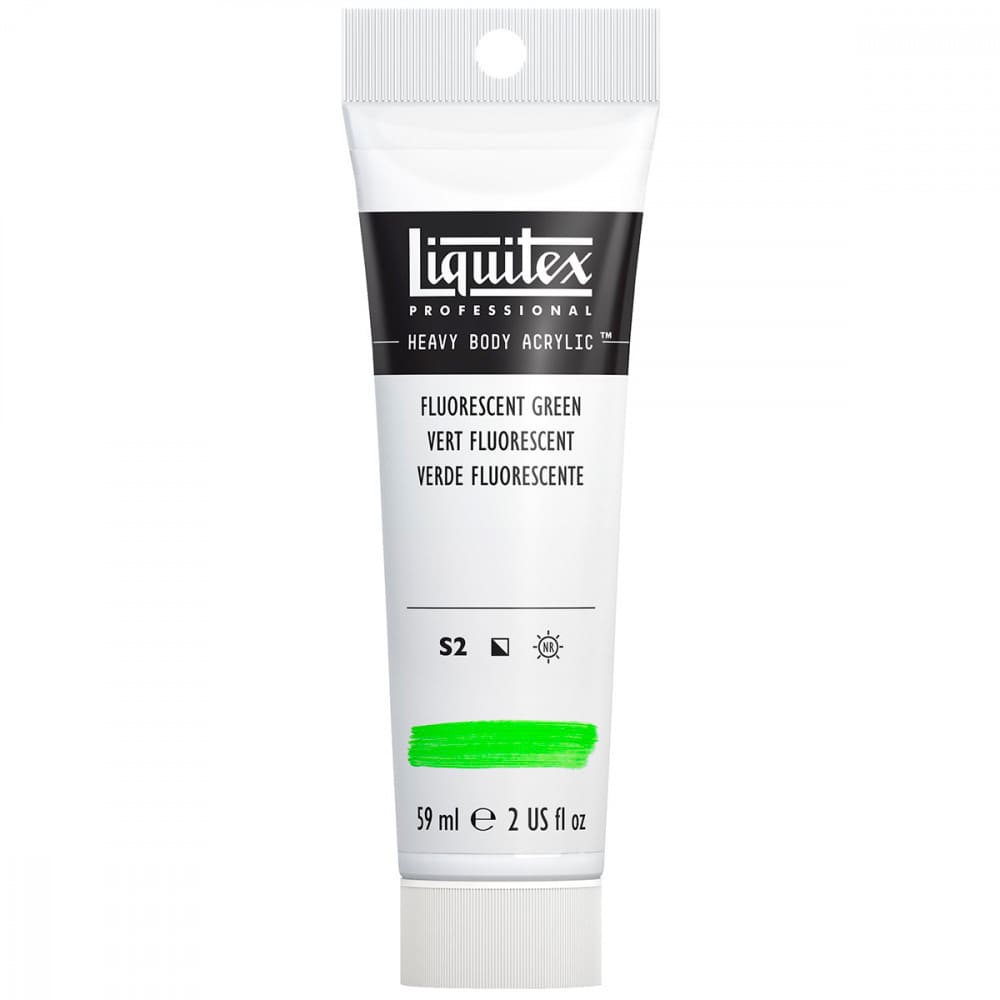 Tinta Acrílica Liquitex Heavy Body 985 Fluorescent Green 59ml