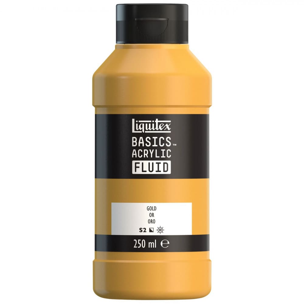 Tinta Acrílica Liquitex Basics Fluid 250ml Gold