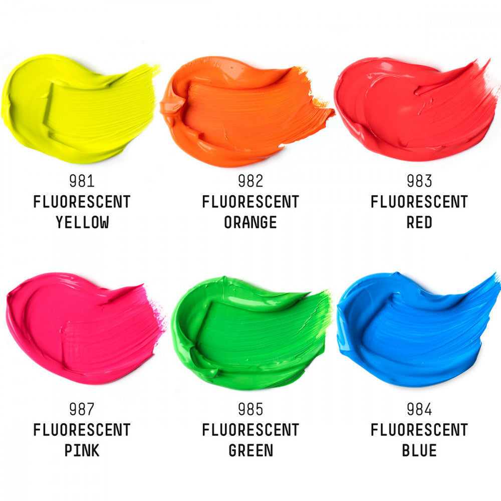 Tinta Acrílica Liquitex Heavy Body 59ml 06 Cores Fluorescentes