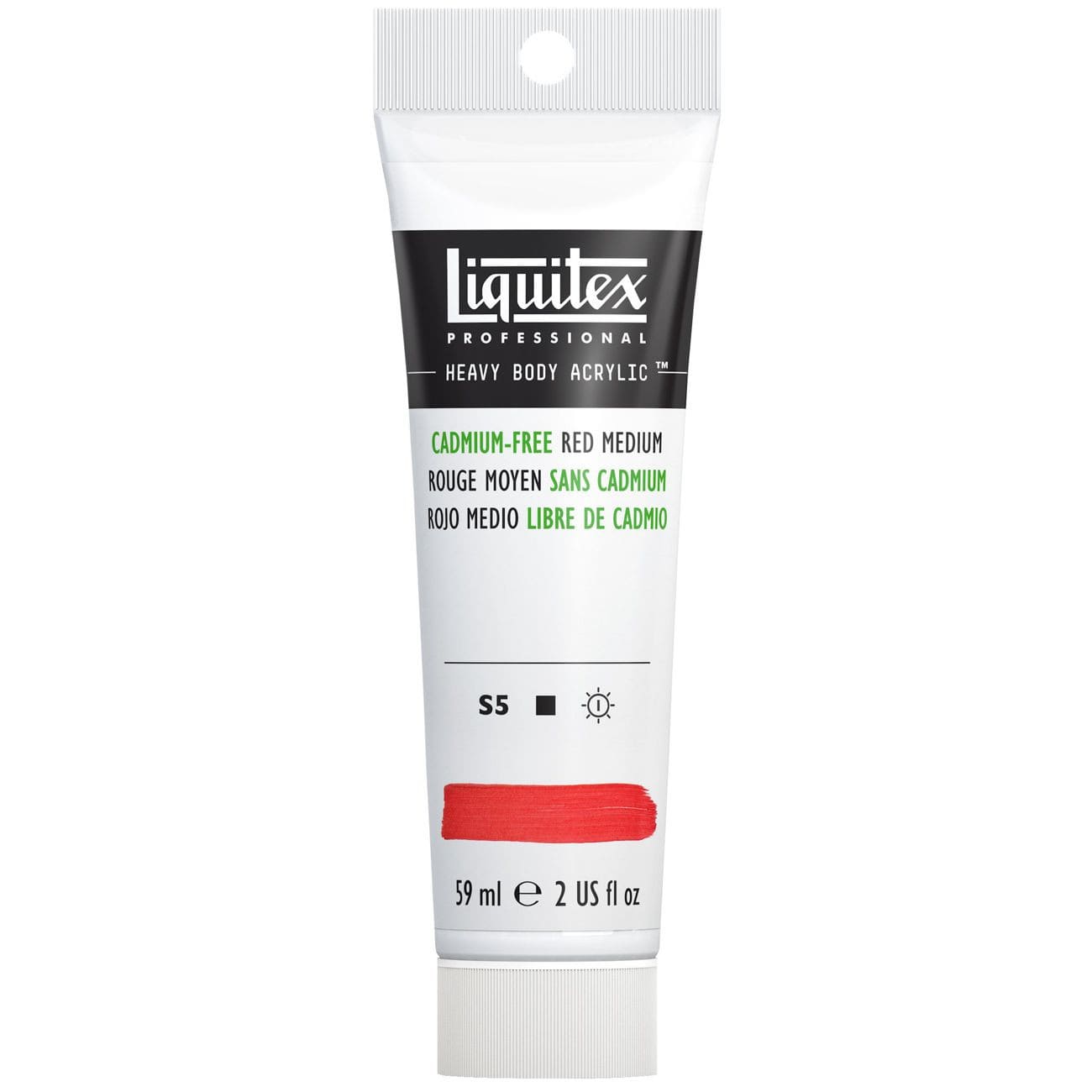 Tinta Acrílica Liquitex Heavy Body S5 894 Cadmium Free Red Medium 59ml